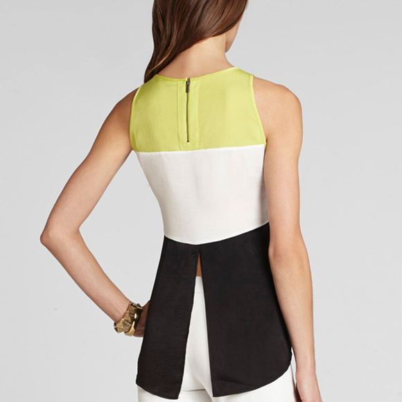 💕BCBGMaxAzria💕 Lucie Color Block Top - Picture 5 of 8